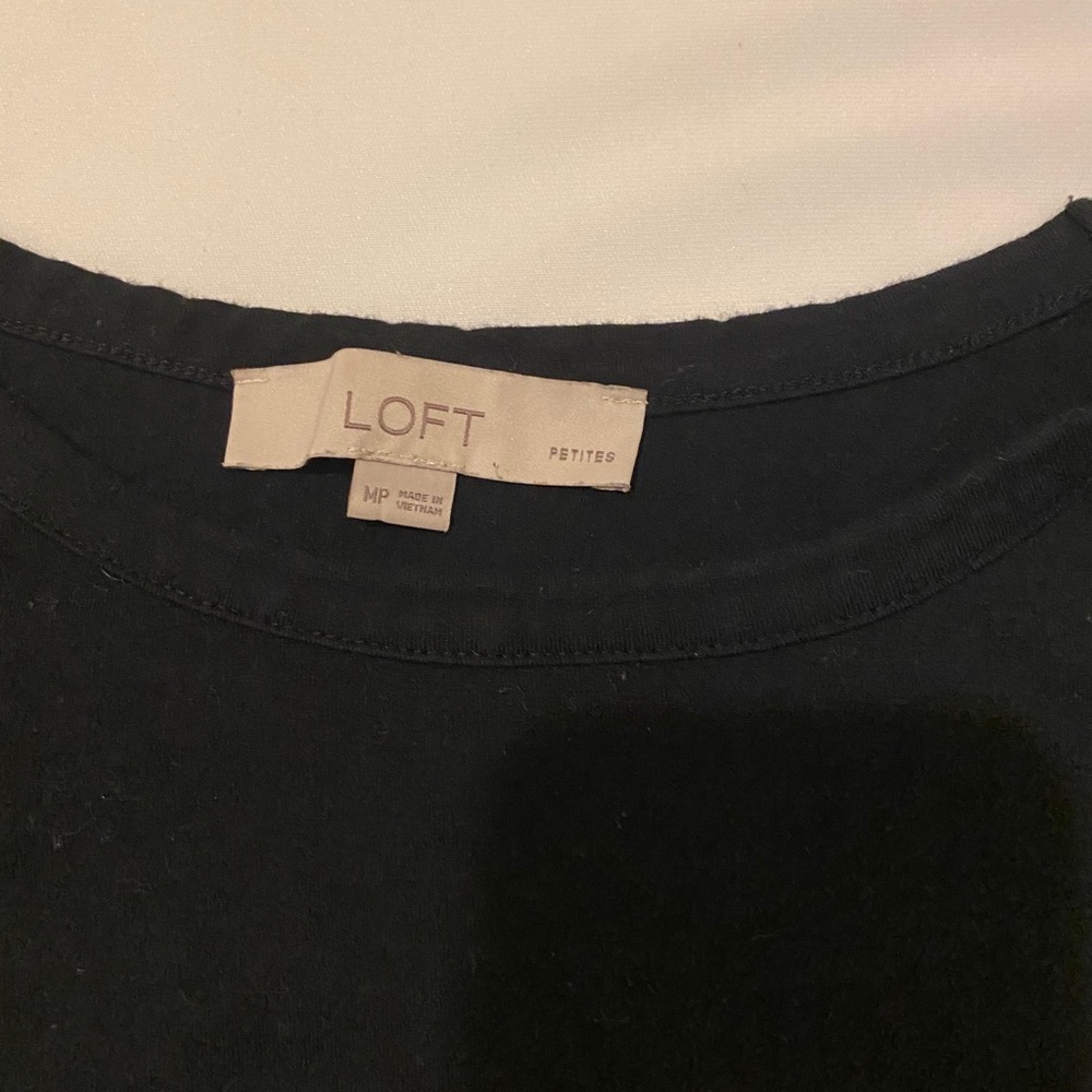 Basic black cotton dress